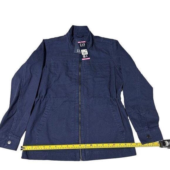 NWT GAP Women's Full Zip Adjustable Drawcord Waist Utility Field Jacket Size S - Picture 10 of 15